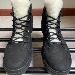 EILEEN FISHER Women Calm Leather Boots - NEW NWOB